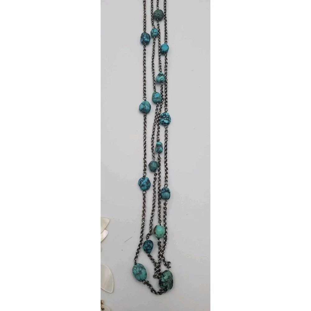 Vintage-Now Necklace Lot 8 Necklaces Teal And Faux Turquoise Estate Jewelry Find